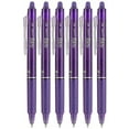 thumbnail image 1 of Pilot FriXion Clicker 0.7mm, Erasable Gel Pens, Fine Point, Purple Ink, Pack Of 6, 1 of 1
