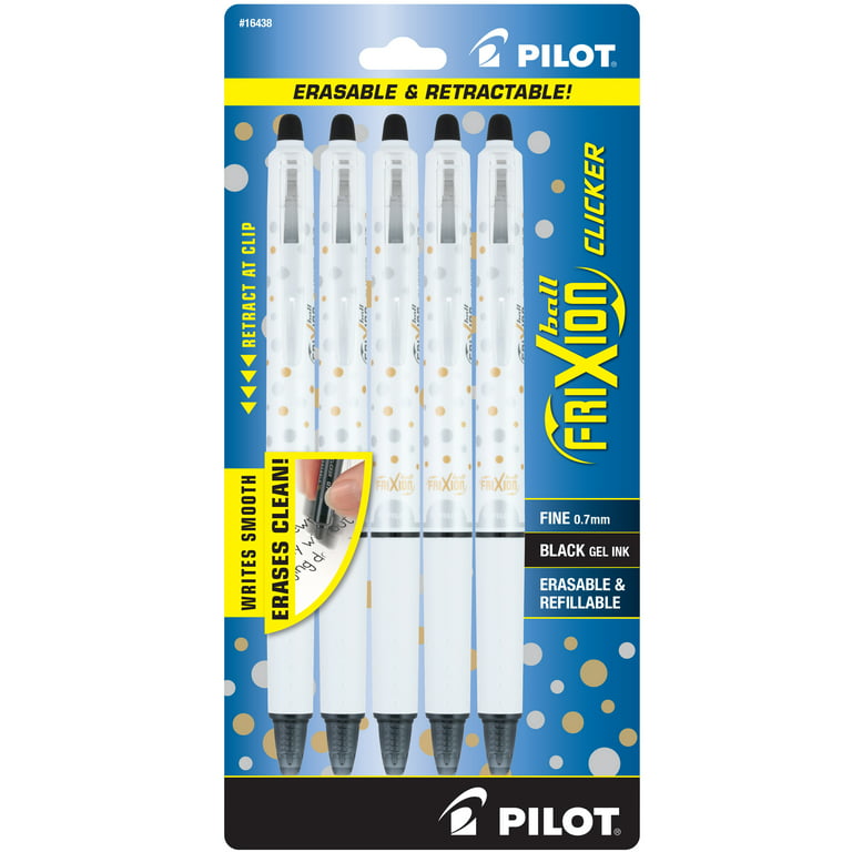 Pilot FriXion Clicker Erasable Gel Ink Pens, Fine Point (0.7 mm), Assorted  Ink, 7 Count - 22477879 
