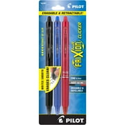Pilot FriXion Clicker Erasable Gel Pens, Fine Point, Assorted Ink, 3 Count