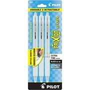 Pilot FriXion Clicker Erasable Gel Pens, Fine Pt, Black Ink, 3 Count