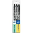 thumbnail image 1 of Pilot FriXion Clicker Fine Erasable Rollerball Pen - Retractable 0.7mm Nib - Wallet Pack of 3 - Black Ink, 1 of 5