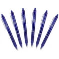 thumbnail image 1 of Pilot FriXion Clicker Retractable Erasable Gel Pens, Fine Point, Blue Ink (6), 1 of 2