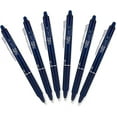 thumbnail image 1 of Pilot FriXion Clicker Retractable Erasable Gel Pens, Fine Point, Navy Blue Ink, 6 Pack, 1 of 2