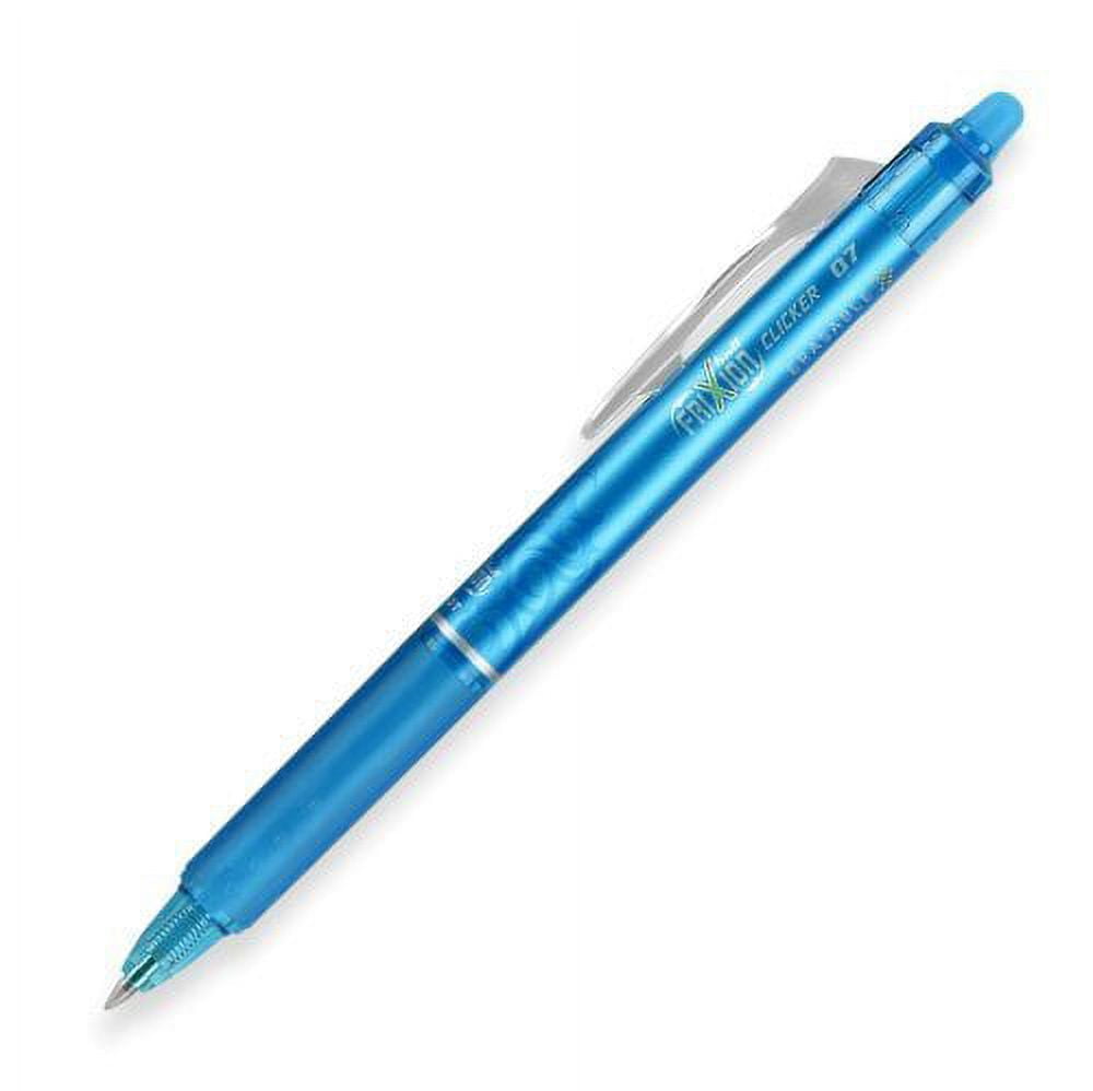 Pilot Frixion Clicker Erasable Pen with Navy, Turquoise, Lime
