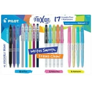 Pilot FriXion Assorted Erasable Gel Ink Pens; Markers, & Highlighters, Assorted Colors, 17 Count