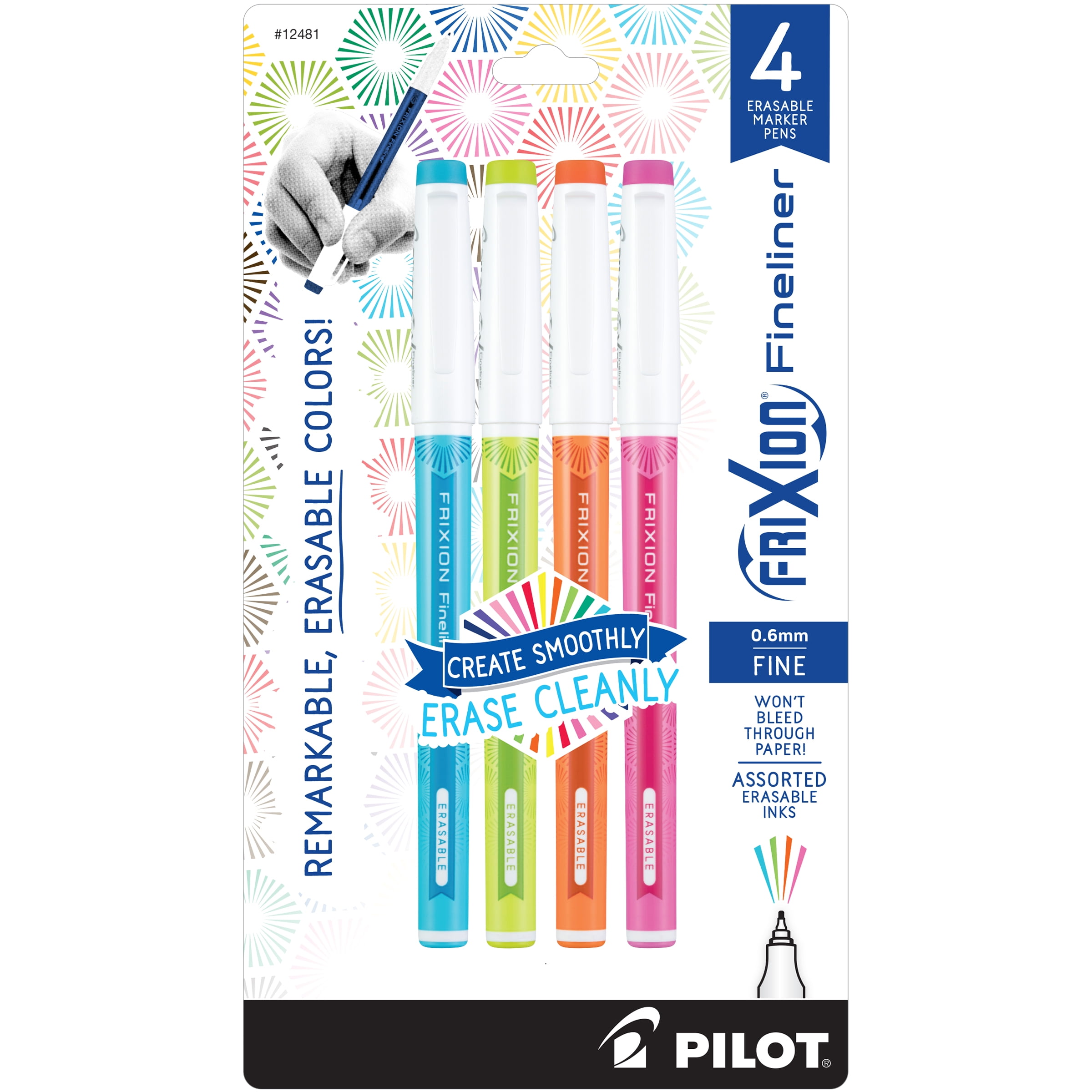 Pilot FriXion Fineliner Erasable Marker Pen, Fine Point, - Main Image
