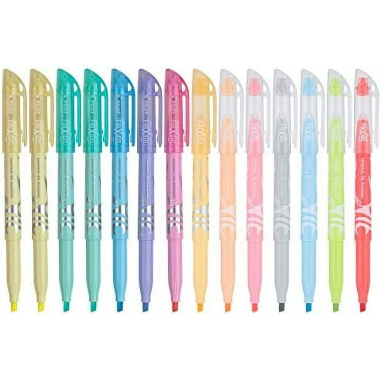  PILOT, FriXion Light Pastel Erasable Highlighters, Chisel Tip,  Tub of 36, Assorted Colors : Office Products