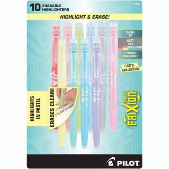 Pilot FriXion Light Pastel Erasable Highlighters Chisel Tip Assorted Inks