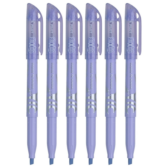 Pilot FriXion Pastel Erasable Highlighter, Chisel Tip, Purple Ink, 6 Count