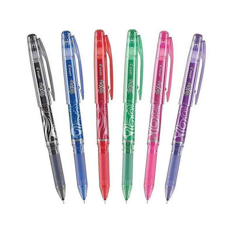 FriXion Point Erasable Gel Pen, Stick, Extra-Fine 0.5 mm, Black Ink,  Black/Silver/Smoke Barrel - mastersupplyonline