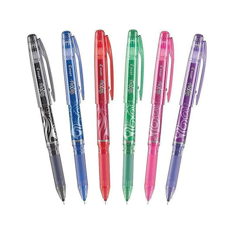 Pilot Automotive FriXion Point Erasable Gel Ink Stick Pen, Assorted Inks, .5mm - 6 pack