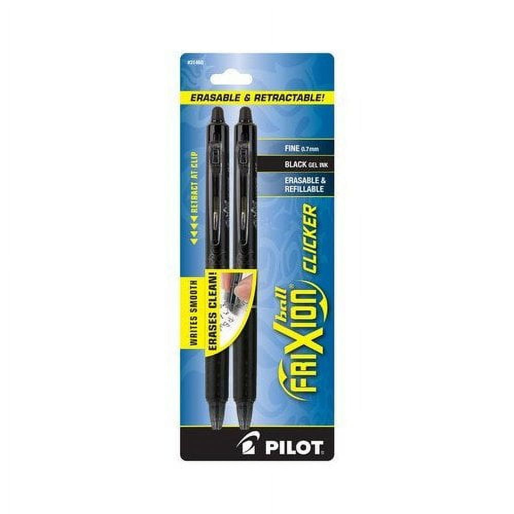 Pilot FriXion Clicker Retractable Erasable Gel Pens, Fine Point, Navy Blue  Ink, 6 Pack