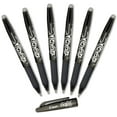thumbnail image 1 of Pilot Frixion Black Erasable 0.7mm Fine Point Roller Ball Gel Ink Pens - 6 Pack, 1 of 2