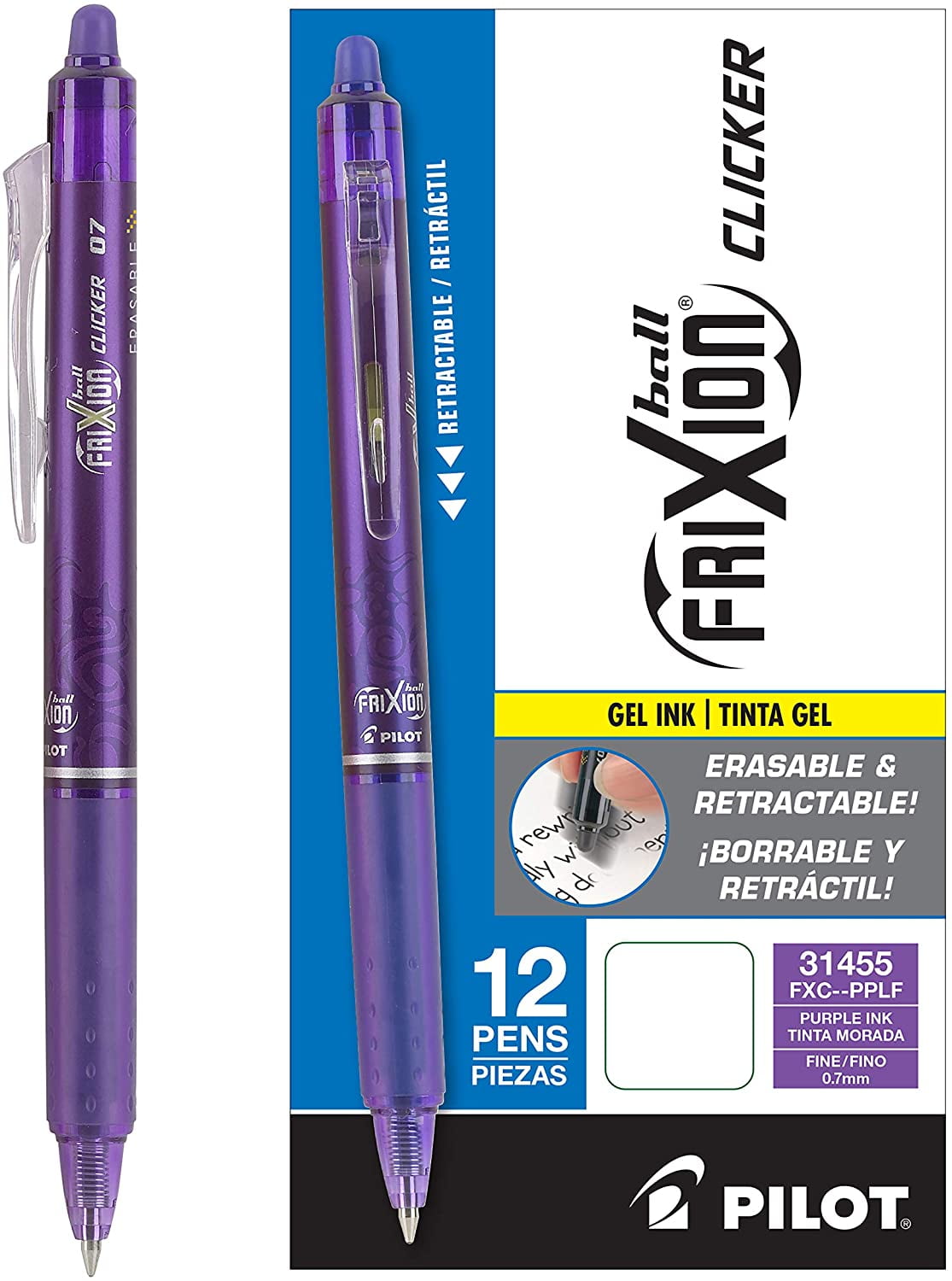 Purple Frixion Erasable Marker, Pilot #44132