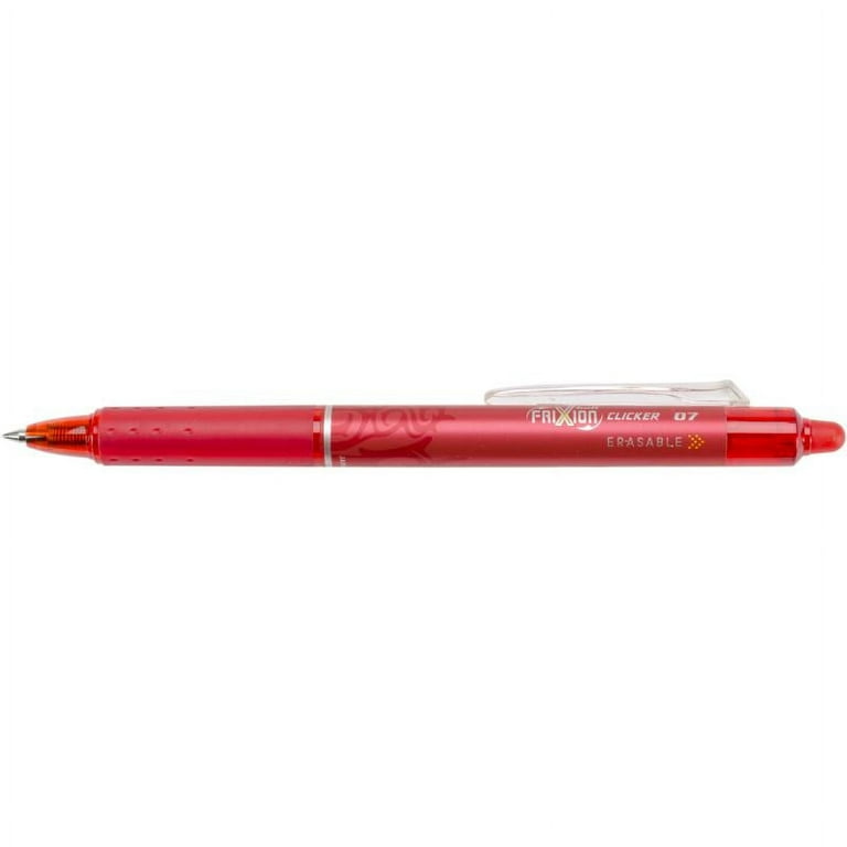 Pilot FriXion Fine Point Clicker Erasable Pen Open Stock Red