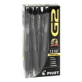 thumbnail image 1 of Pilot G-2 Retractable Fine Point Gel Ink Pens, Fine Point, 0.7 mm, Black Barrel, Black Ink, Pack Of 12, 1 of 2