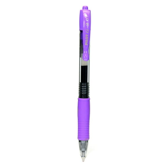 Pilot G-2 Retractable Gel Roller Pen Fine Point Purple 12/Pack (58414-PK12)