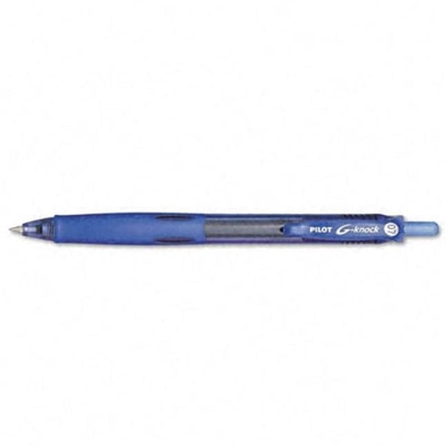 Pilot G-Knock BeGreen Retr Roller Ball Pen TRS Brl Blue Ink Micro 0.4 mm Pack of 12