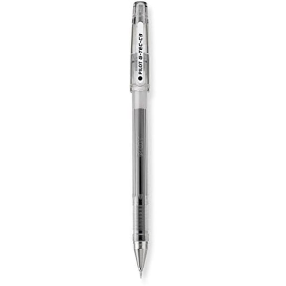 Pilot G-Tec-C Gel Rolling Ball Pens Black Ink Micro Fine Point, 10-COUNT(35488)