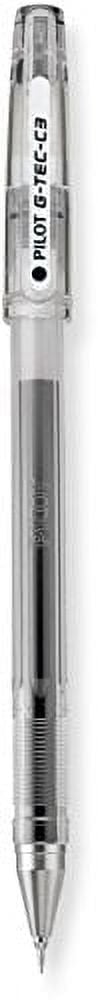 Pilot G-Tec-C Gel Rolling Ball Pens Black Ink, Micro Fine Point, 3-COUNT(35488)