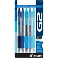 thumbnail image 1 of Pilot G2 Blue Premium Gel Pens, Fine Point, Assorted Ink, 5 Count, 1 of 10