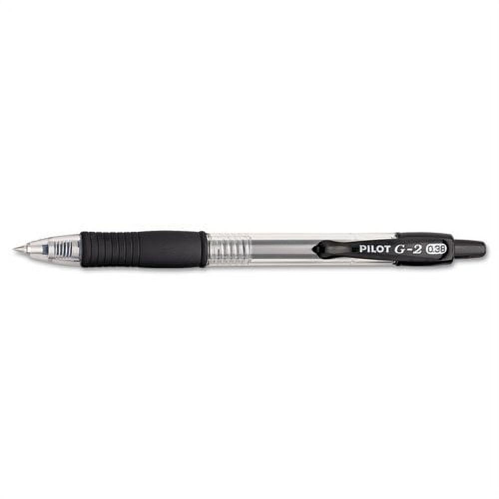 Pilot G2 Gel Ink Roller Ball Pens, Black Ultra Fine Point, 10-COUNT (31321)