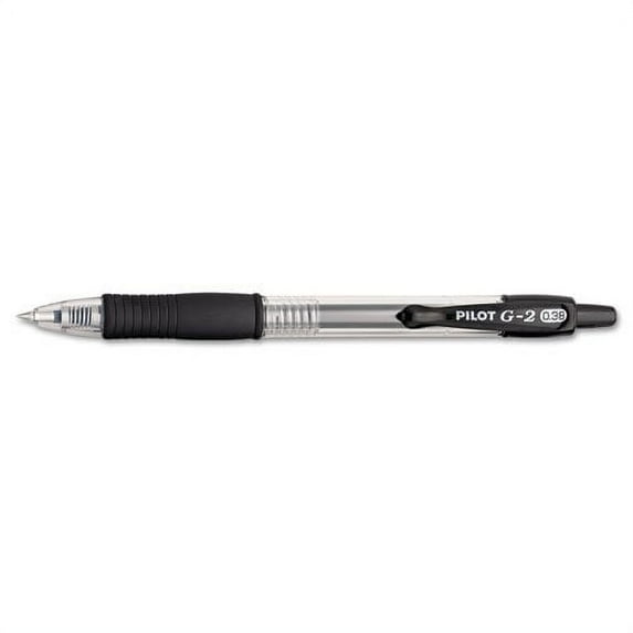 Pilot G2 Gel Ink Roller Ball Pens, Black Ultra Fine Point, 10-COUNT (31321)
