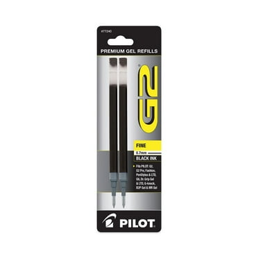 Pilot G2 Gel Pen Refill for G2, Fine Point, 0.7mm, Black Ink, 2 Count