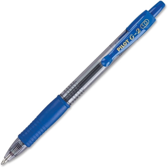 Pilot G2 Premium Gel Roller Pens, Bold Point 1 mm, Blue Ink Pens Bold Point, Pack of 12