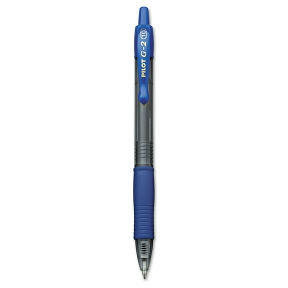 PILOT G2 Premium Refillable & Retractable Rolling Ball Gel Pens, Blue Inks, Pack of 12 (14366)