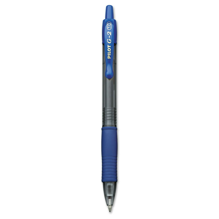 Pilot G2 Gel Pen, Retractable, Refillable, Blue, 1.0mm Bold, Dozen  (PIL31257) 