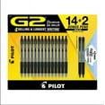 thumbnail image 1 of Pilot G2 Gel Pens, 14 ct. with 2 Bonus FriXion Erasable Pens - Black, 1 of 9