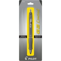 Pilot G2 Limited Premium Gel Ink Pen, Fine Pt, Red Barrel, Black Ink, 1 Count