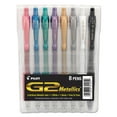 thumbnail image 1 of Pilot G2 Metallics Gel Ink Pens, Fine Point (0.7 mm), Assorted Ink, 8 Count, 1 of 7