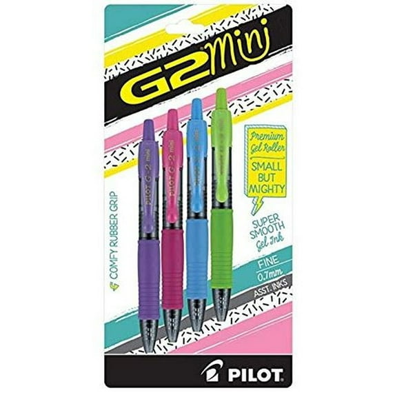Pilot G2 Mini Pens, Assorted Styles and Colors (Pack of 3)