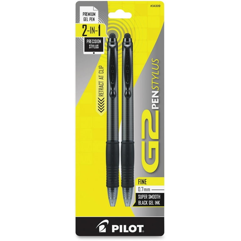Pilot G2 Pen Stylus - 2 Pack - Black Pilot G2 Pen Stylus - 2 Pack - Black