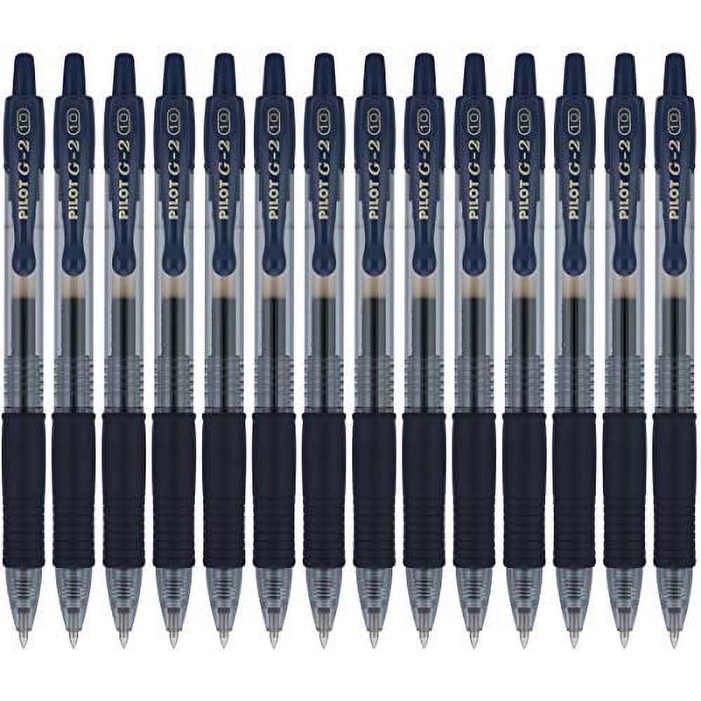 Pilot G2 Premium Gel Ink Pens, Bold Point (1.0mm), Navy, 14 Count (12836) 