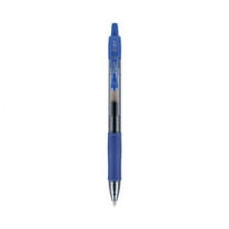 Pilot G2 Premium Gel Pen, Retractable, Fine 0.7 mm, Blue Ink, Smoke Barrel, 12/Pack | Bundle of 2
