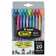thumbnail image 1 of Pilot G2 Premium Retractable Gel Ink Pen, Fine Point (0.7 mm), Assorted Ink, 20 Count, 1 of 9