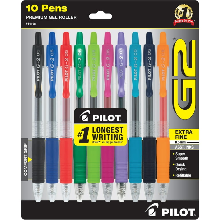 Pilot G2 Premium Retractable Gel-Ink Roller Ball Pens, Extra Fine
