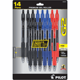thumbnail image 1 of Pilot G2 Premium Retractable Gel Ink Pens, Fine Point, 0.7 mm, Assorted Ink, 14 Count, 1 of 9