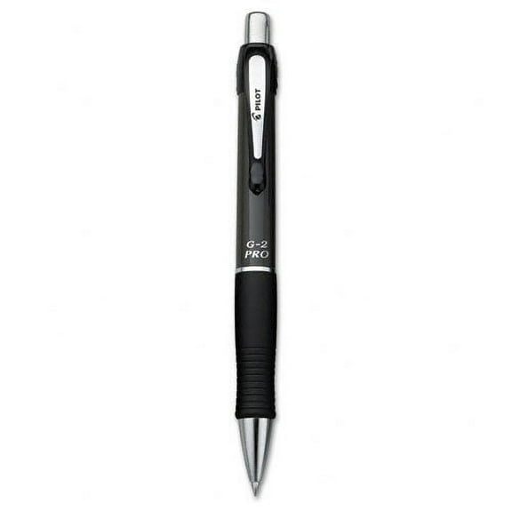 Pilot : G2 Pro Retractable Gel Ink Roller Ball Pen, Gray Brl, Black Ink, Fine Pt -:- Sold as 2 Packs of - 1 - / - Total of 2 Each