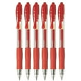 thumbnail image 1 of Pilot G2 Red Retractable Rollerball Pen Pens Extra Fine Gel Ink Refillable 0.5mm Nib Tip 0.3mm Line G2-5 (Pack Of 6), 1 of 1