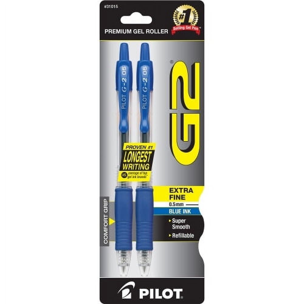 Pilot G2 05 Retractable Gel Ink Rollerball Pens, 0.5mm Extra Fine