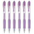 thumbnail image 1 of Pilot G2 Retractable Pastel Gel Ink Rollerball Pens, Fine Point 0.7mm, Purple, 6 Count, 1 of 1