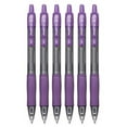 thumbnail image 1 of Pilot G2 Retractable Rollerball Gel Pens, Bold Point, 1.0mm, Purple Ink, 6 Count, 1 of 5