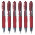 thumbnail image 1 of Pilot G2-XS Pixie Retractable Gel Ink Rollerball Pens - 0.7mm Nib - Dark Red - Pack of 6, 1 of 4
