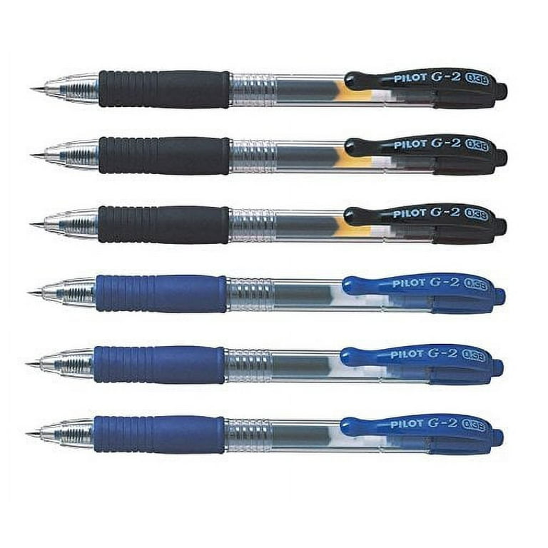 Pilot G2 0.38 Ultra Fine Blue Gel Pen, Retractable with Comfort Grip