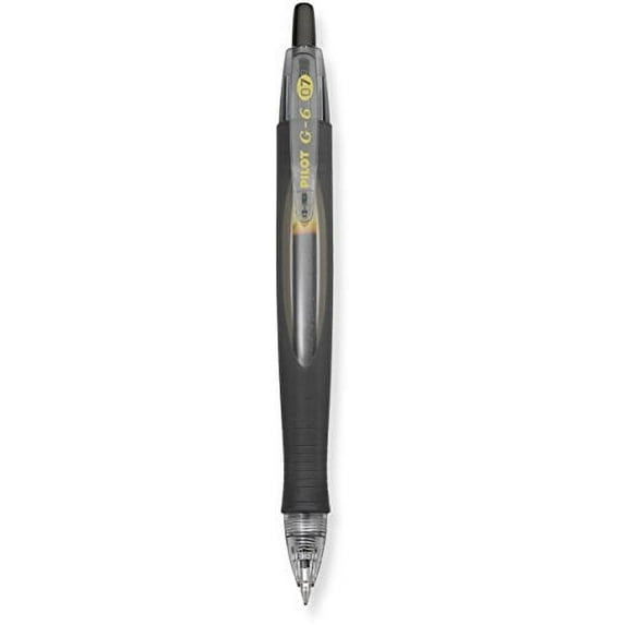 Pilot G6 Retractable Gel Ink Rolling Ball Pens, Fine Point Black 8-PACK(31401)
