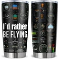thumbnail image 1 of Pilot Gifts, Aviation Gifts for Pilots Men Tumbler 20Oz, Airplane Gift for Men, Pilot Gift for Aviation Lovers Ideas, 1 of 6